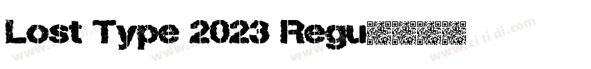 Lost Type 2023 Regu字体转换